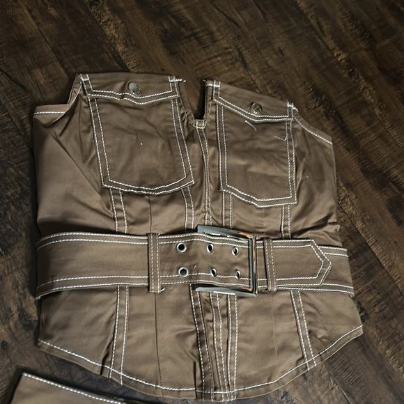 NWOT 2 Piece Top/Skirt Set by BLANC Clothing Size M - Picture 3 of 6